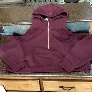 NWOT Lululemon Burgundy Hoodie - XL